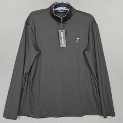 Golf Made Me Do It Pullover Mens Medium Black 1/4 Zip Long Sleeve Golf Stretch