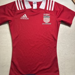 Adidas USA Rugby All-American 2017 Red And White Shirt Jersey Size Medium EUC