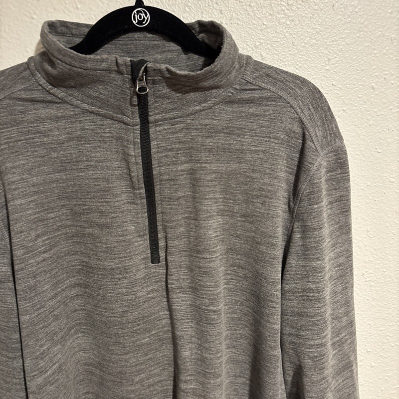 Avalanche Outdoor Supply 1/4 Zip Performance Fleece Stretch Pullover Mens L Gray gallery