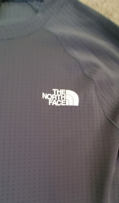 North Face Summit Series Pro Crew Gray Shirt Mens Lg 21" Chest 30" Length #0346 gallery