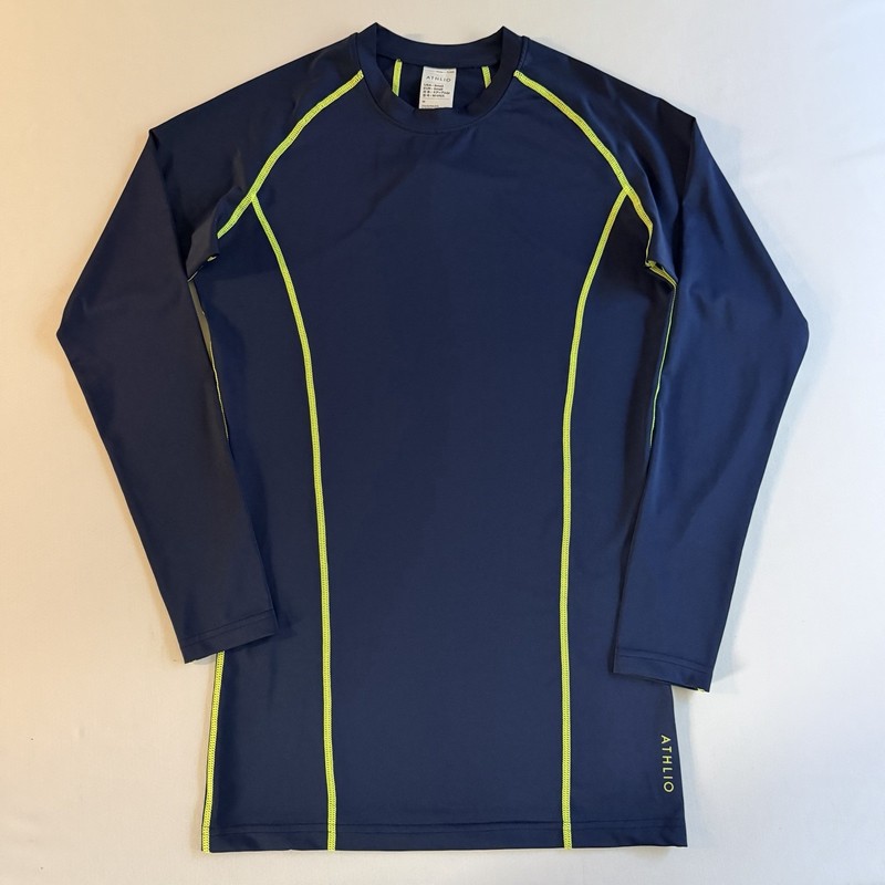 Athlio Compression Shirt Men S SLIM Contrast Stitching Performance Gym Shirt gallery