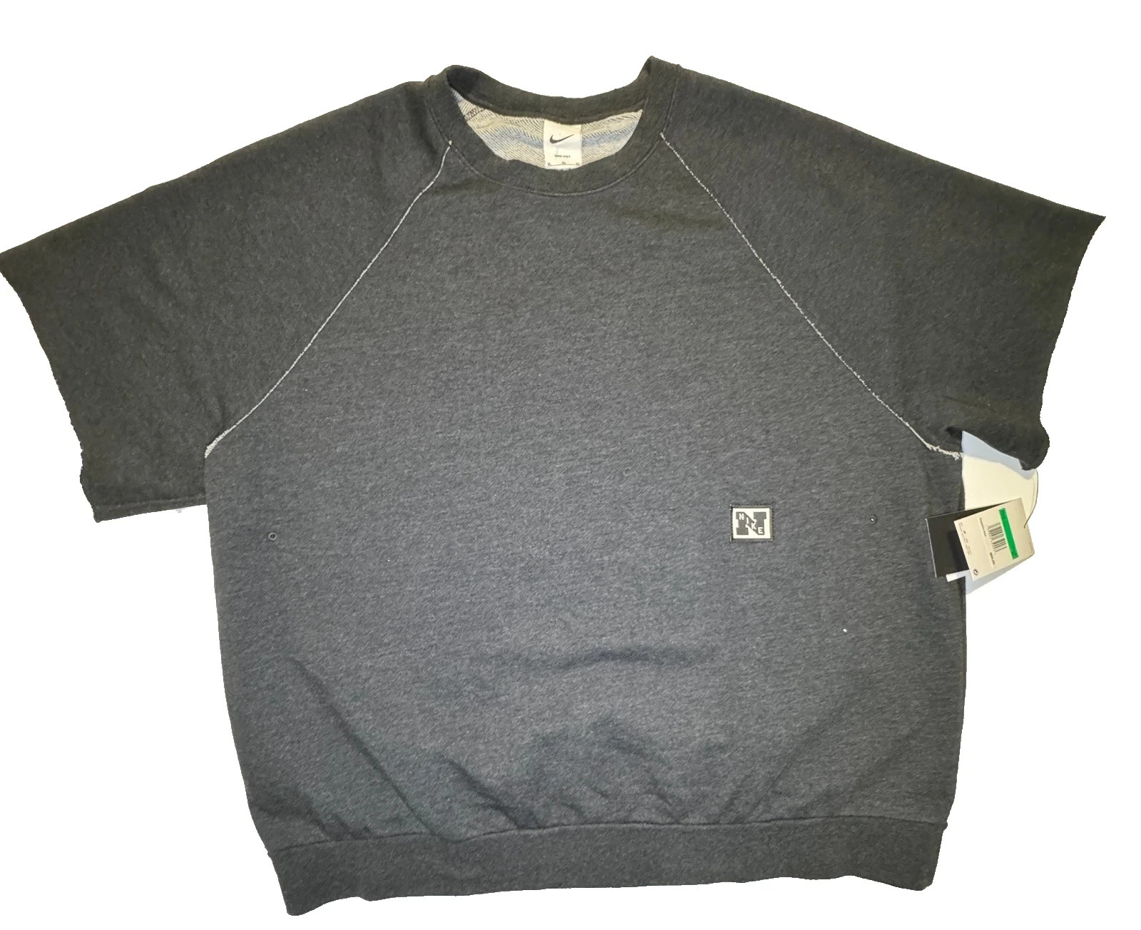 Nike Heritage Dri-FIT Fleece Fitness T-Shirt Black Heather HJ8087-010 Men's XXL gallery