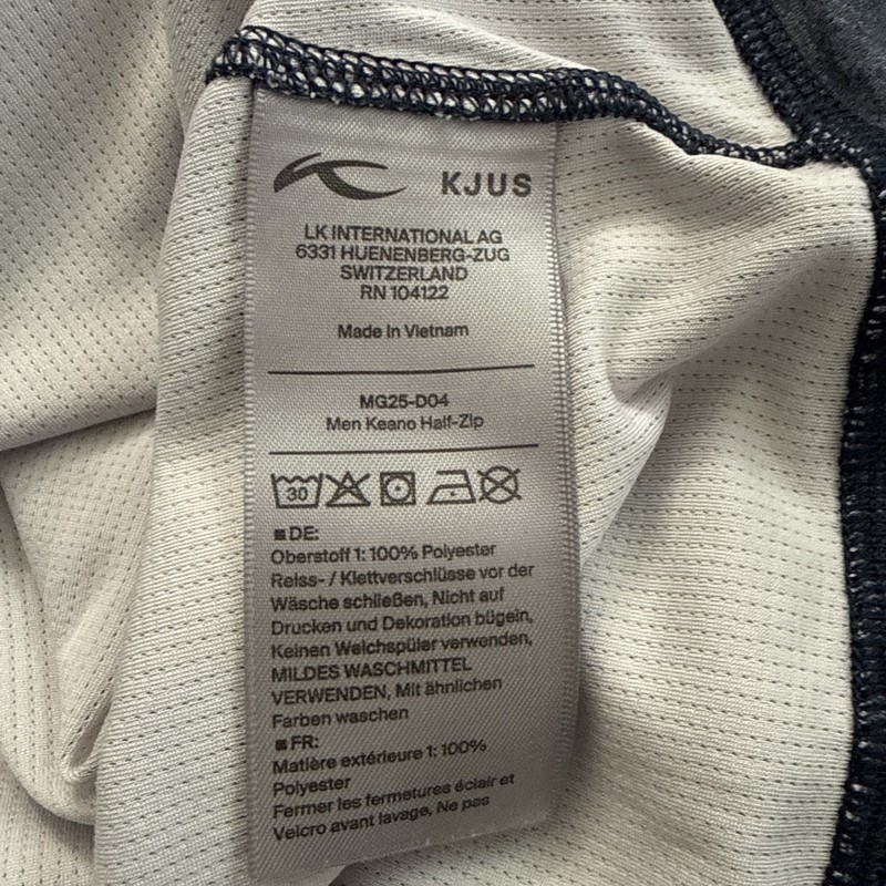 KJUS Pullover Men Medium Keano Half Zip Sweatshirt UPF 50 Golf Sandpiper Gray gallery