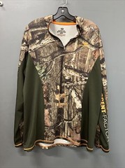 Mossy Oak Break Up Infinity Men’s Quarter Zip Long Sleeve Size Med
