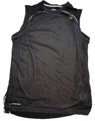 And1 Mens M Jersey Basketball Shirt Mesh Performance Sleeveless Muscle Tee Black