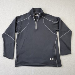 Under Armour All Season Gear 1/4 Zip Pullover Mens Medium Loose Embroidery