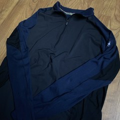 Smartwool Merino Wool 250 Baselayer 1/4 Zip Top Thermal Navy Blue Men’s Size XL