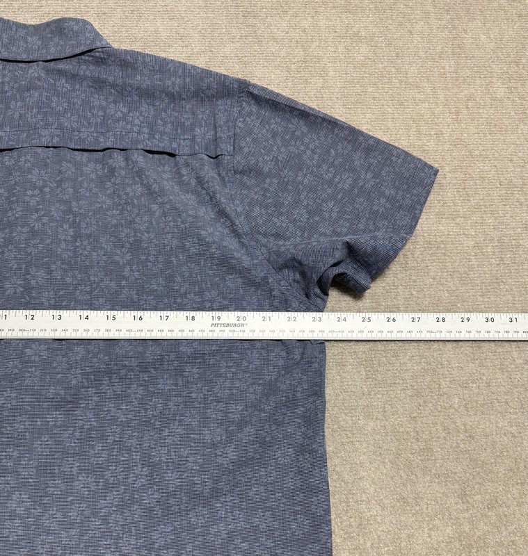 Tallwoods Element Wear Shirt Mens Large Blue Vented Mesh Lined Fishing Stretch gallery