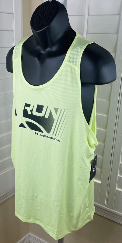 Under Armour Fitted CoolSwitch Run Singlet/Tank 1371130 911, Men’s 2XL - NWT $40 gallery