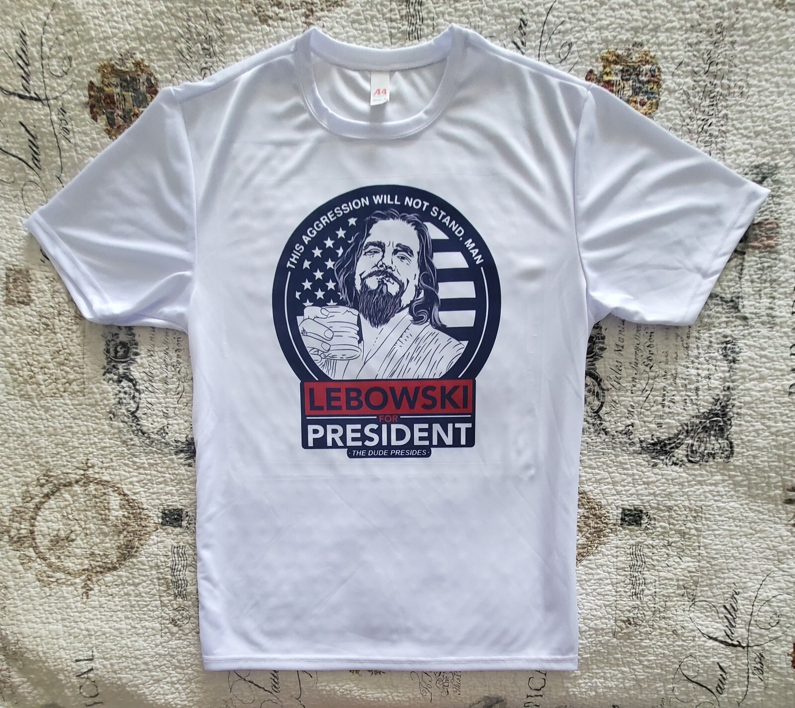 Big Lebowski Dude for President 2024 Election T-shirt Brand New Size S M L XL gallery