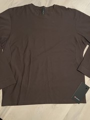 NWT Lululemon Pique Oversized Fit Long Sleeve Shirt Mens M LM3EM6S Brown $78