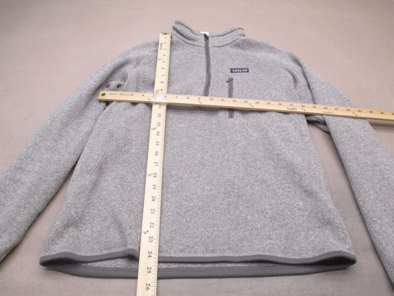Patagonia Size M Mens Gray Fleece 1/4 Zip Pocket Outdoor Hiking Full Over 852 gallery