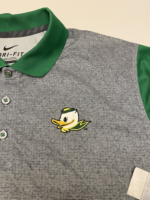 Nike Oregon Ducks NCAA Sideline Dri FIT Polo Shirt Gray Mens Size Large New gallery