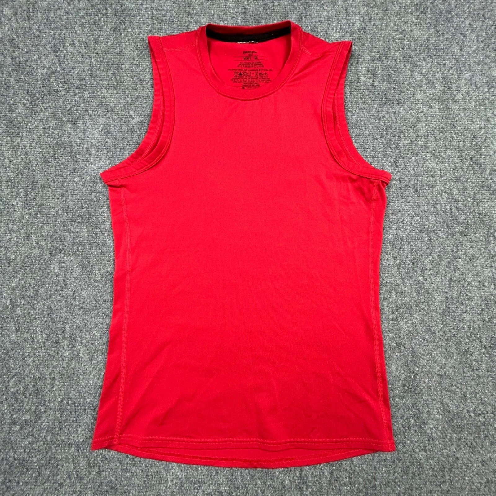 Patagonia Capilene 1 Tank Top Men XS Red Sleeveless Performance Shirt Silkweight gallery
