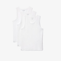 Lacoste Men’s Essentials Slim Fit Tank Tops (3 Pack)