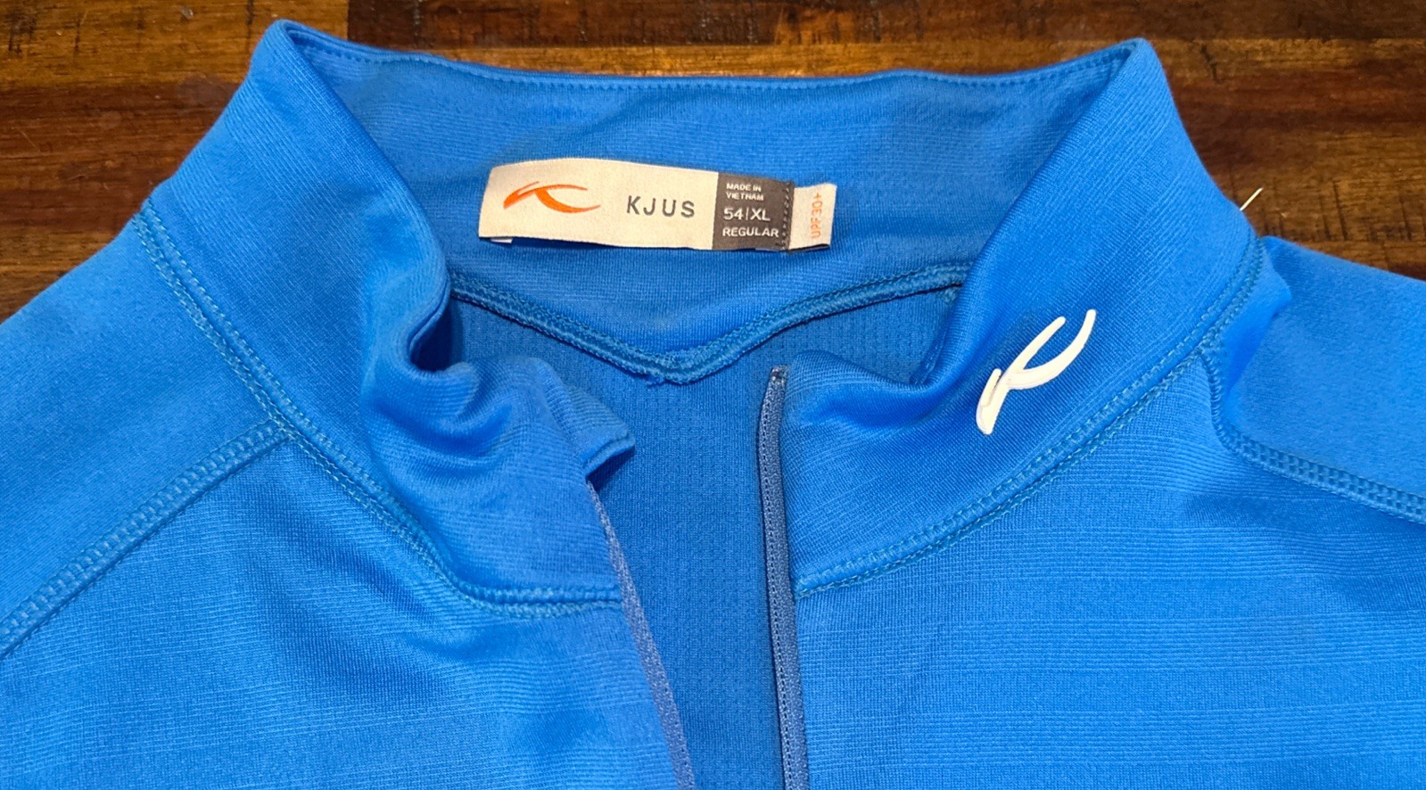 KJUS Mens 54 XL Blue 1/4 Zip Keano Performance Pullover Golf Sweater(382) gallery