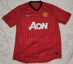 Nike Dri-Fit Manchester United Short Sleeve Embroidered Swoosh Jersey Large L