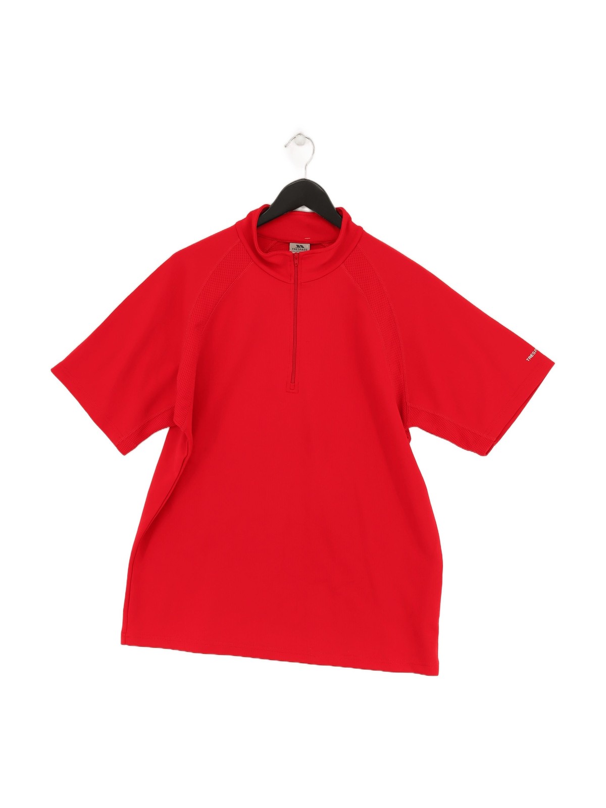 Trespass Men's T-Shirt L Red 100% Polyester High Neck Basic gallery