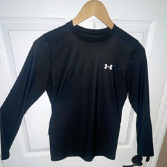 Under Armour HeatGear Compression Long Sleeve Crew Neck Shirt XXL Black