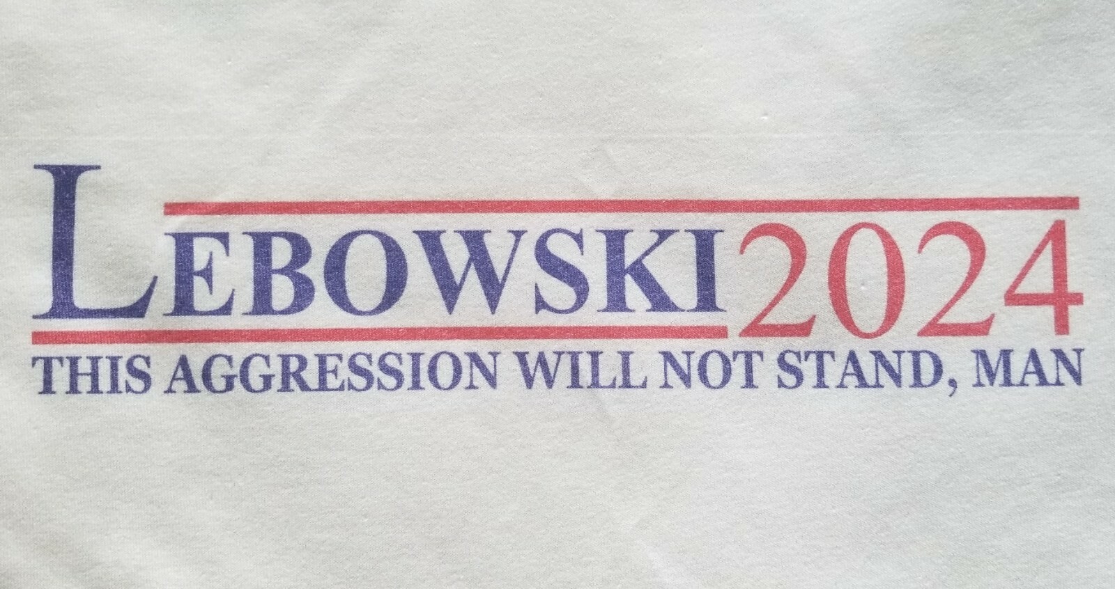 Big Lebowski Dude for President 2024 Election T-shirt Brand New Size S M L XL gallery