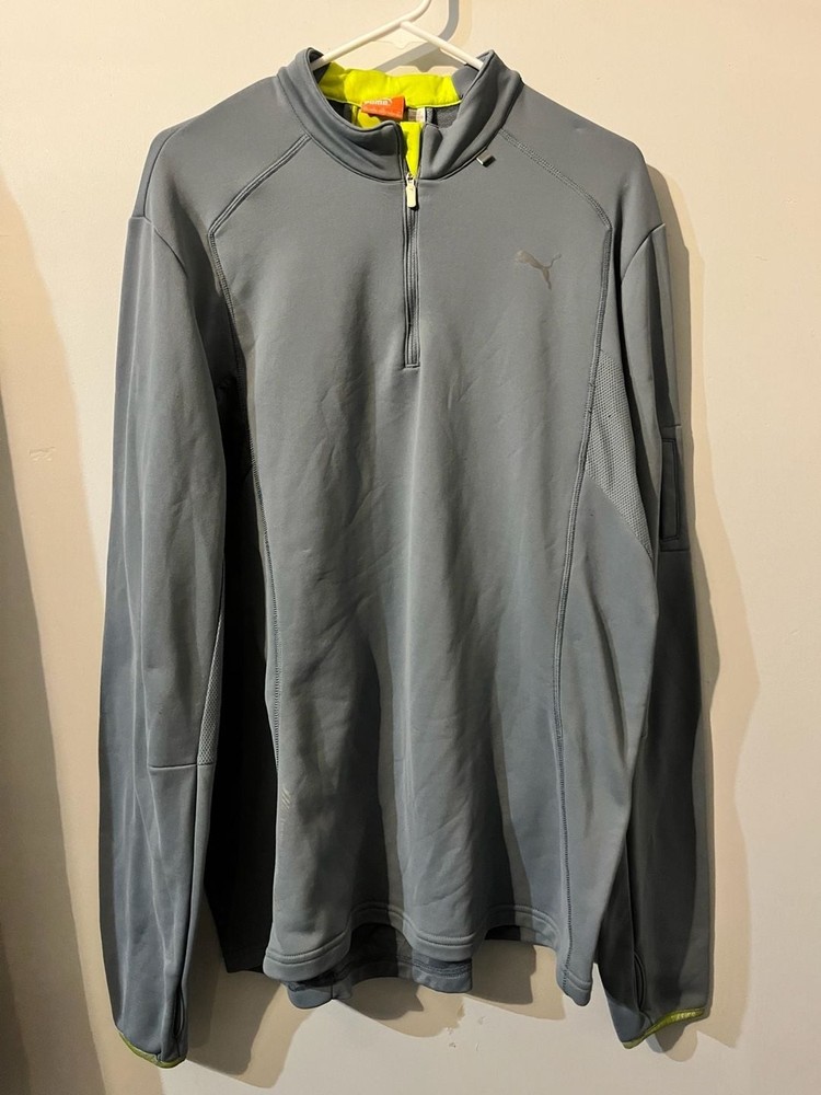 009-0104 Puma Sportlifestyle Quarter Zip Running Pullover Top