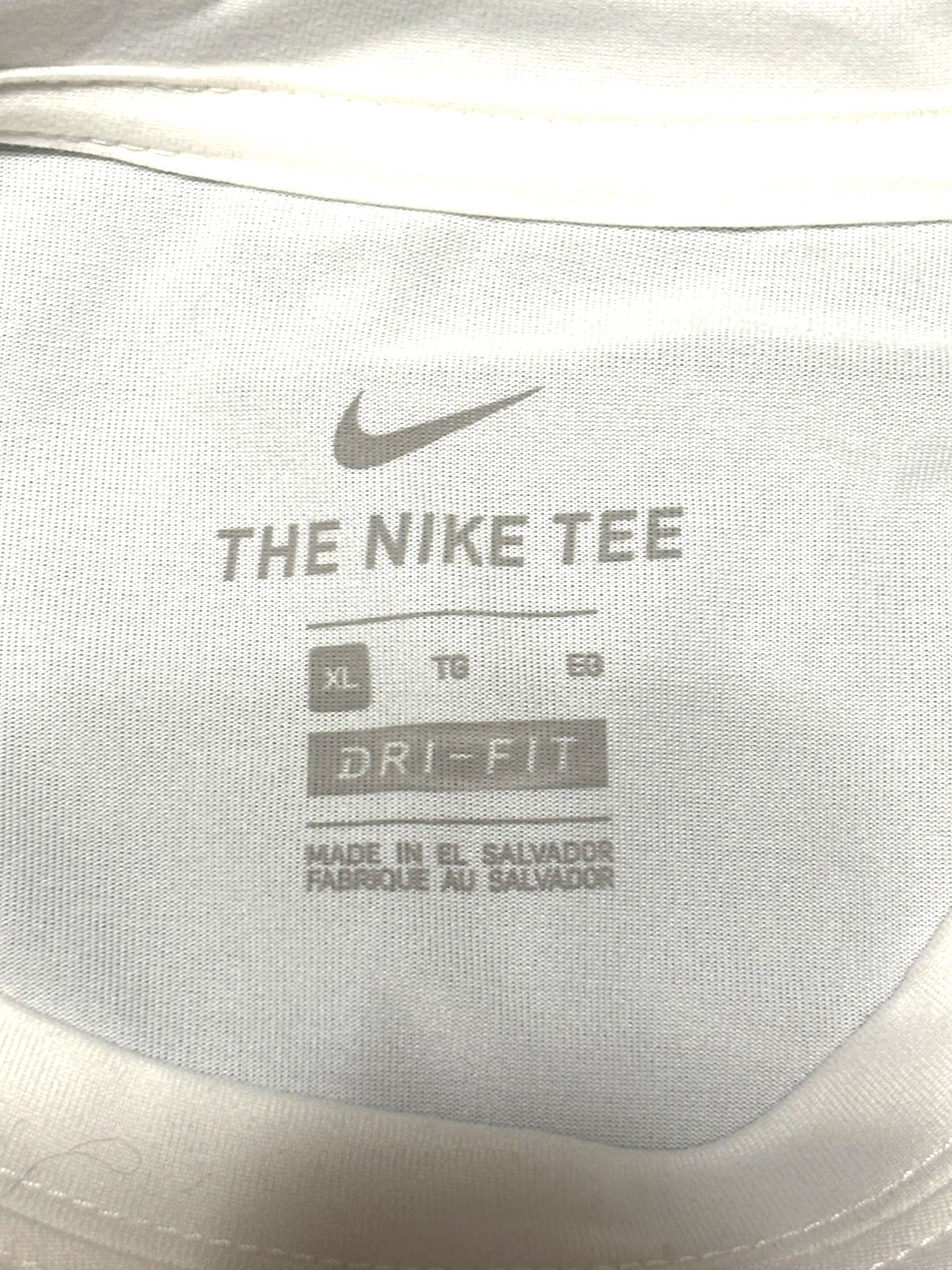 Nike Dri Fit Shirt White Short Sleeve Size Mens XL NEW gallery