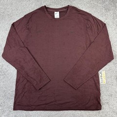 Nike Dri-FIT ADV APS Shirt Mens Large Maroon Wool Blend Training Long Sleeve