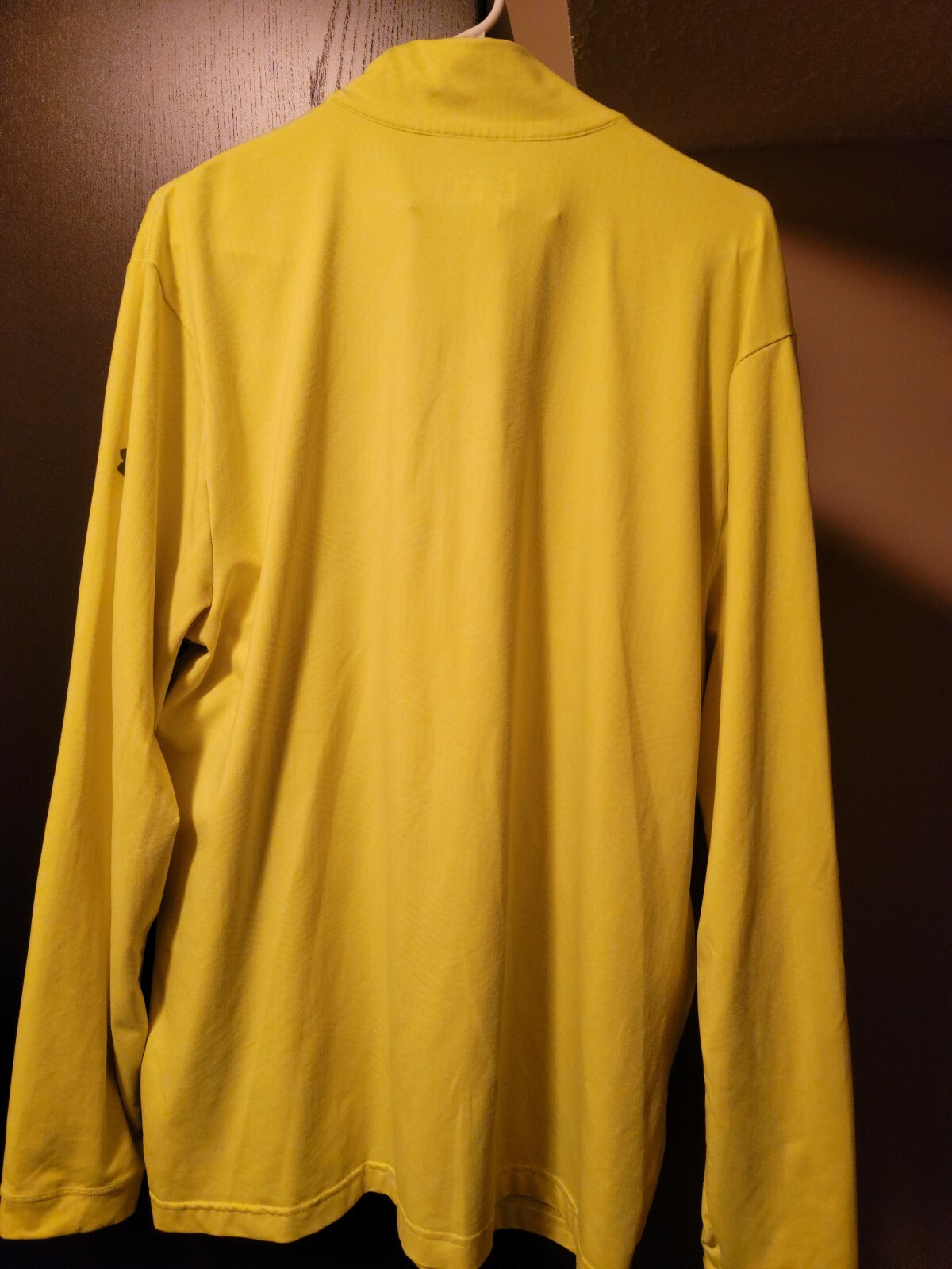 Under Armour Men’s 1/4 Zip Pullover Large Long Sleeve Golf Athletic Safety Green gallery