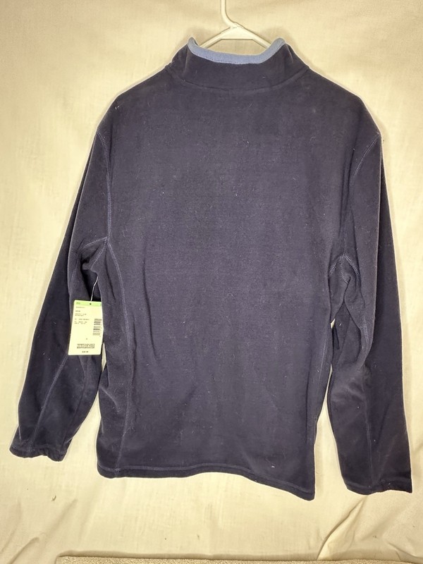 NWT NordicTrack NT Dri Mens Sz Med 1/4 Zip Long Sleeve blue Pullover gallery