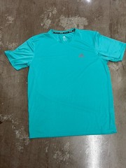 Adidas Climalite Men’s L Teal Athletic T-Shirt Short Sleeve Slim Fit Tee 0078