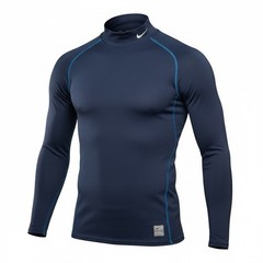 Nike Team Mens Size L Compression Shirt Gym Running Training High Neck