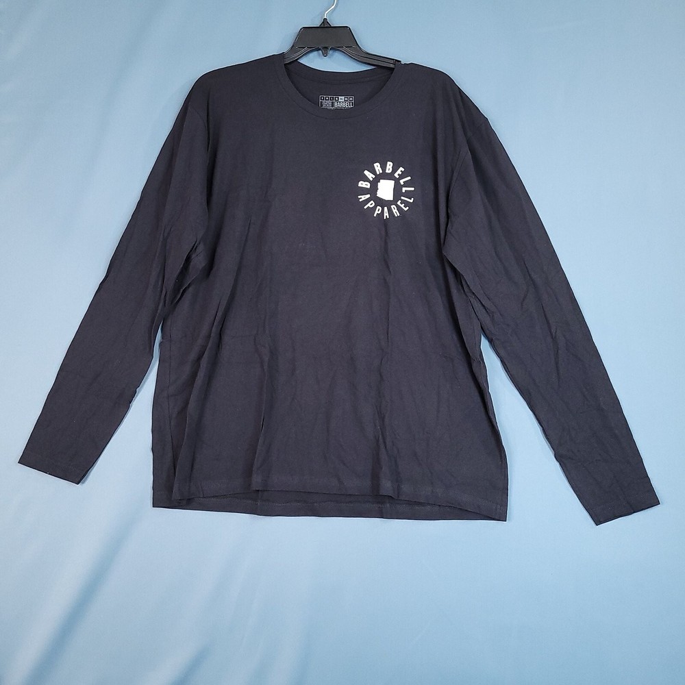 Barbell Athletic Apparel Men's Long Sleeve T-Shirt Black Size 2XL