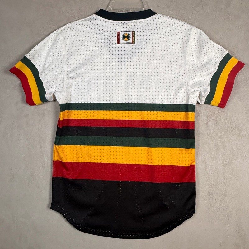 Mitchell & Ness Bruno Mars Hooligans Jersey S/M Cross Colours 24K Magic Tour A9 gallery