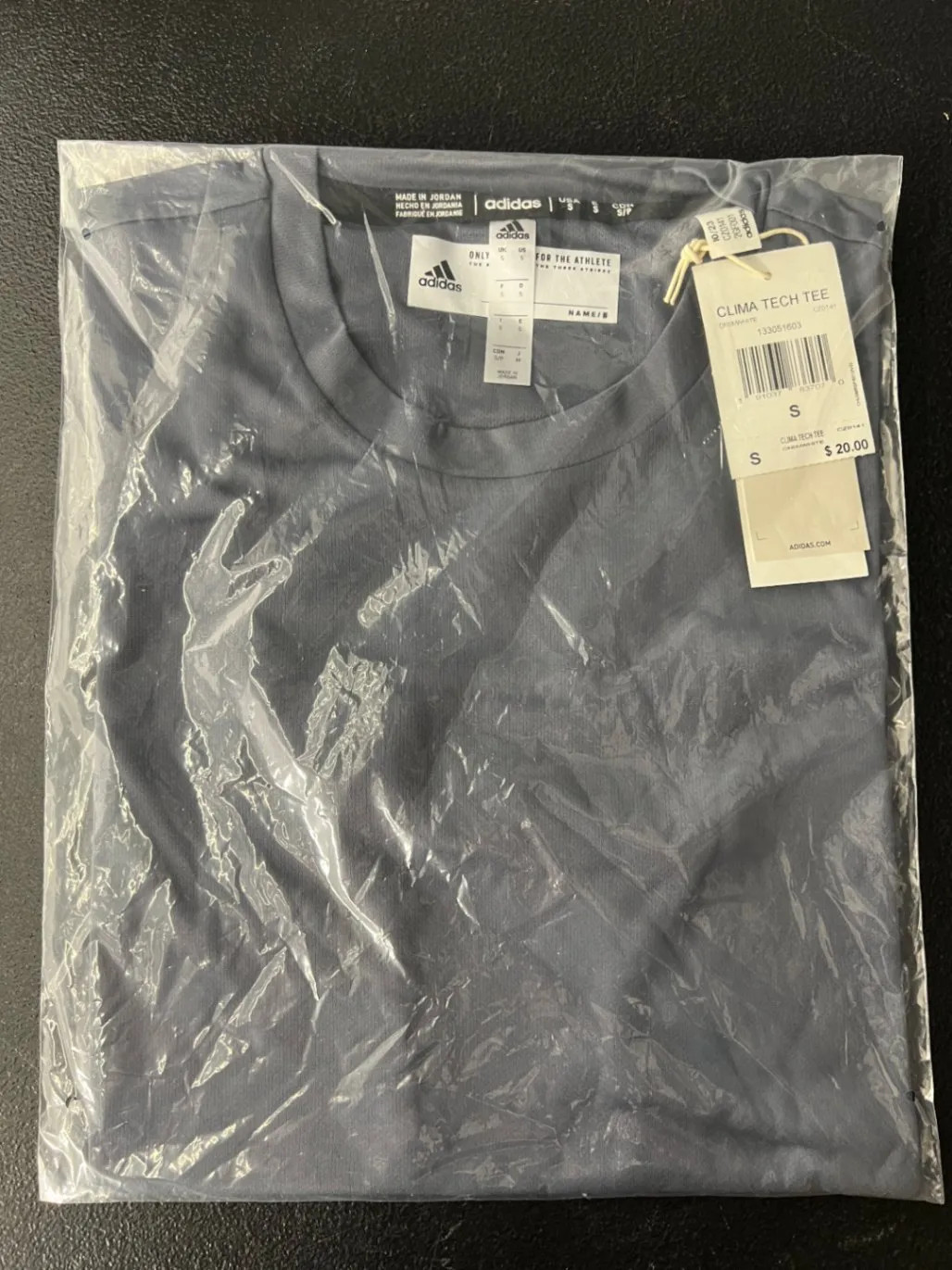 Adidas Clima Tech Tee Onix Blue White CZ0141 Men's Short Sleeve Size S New gallery