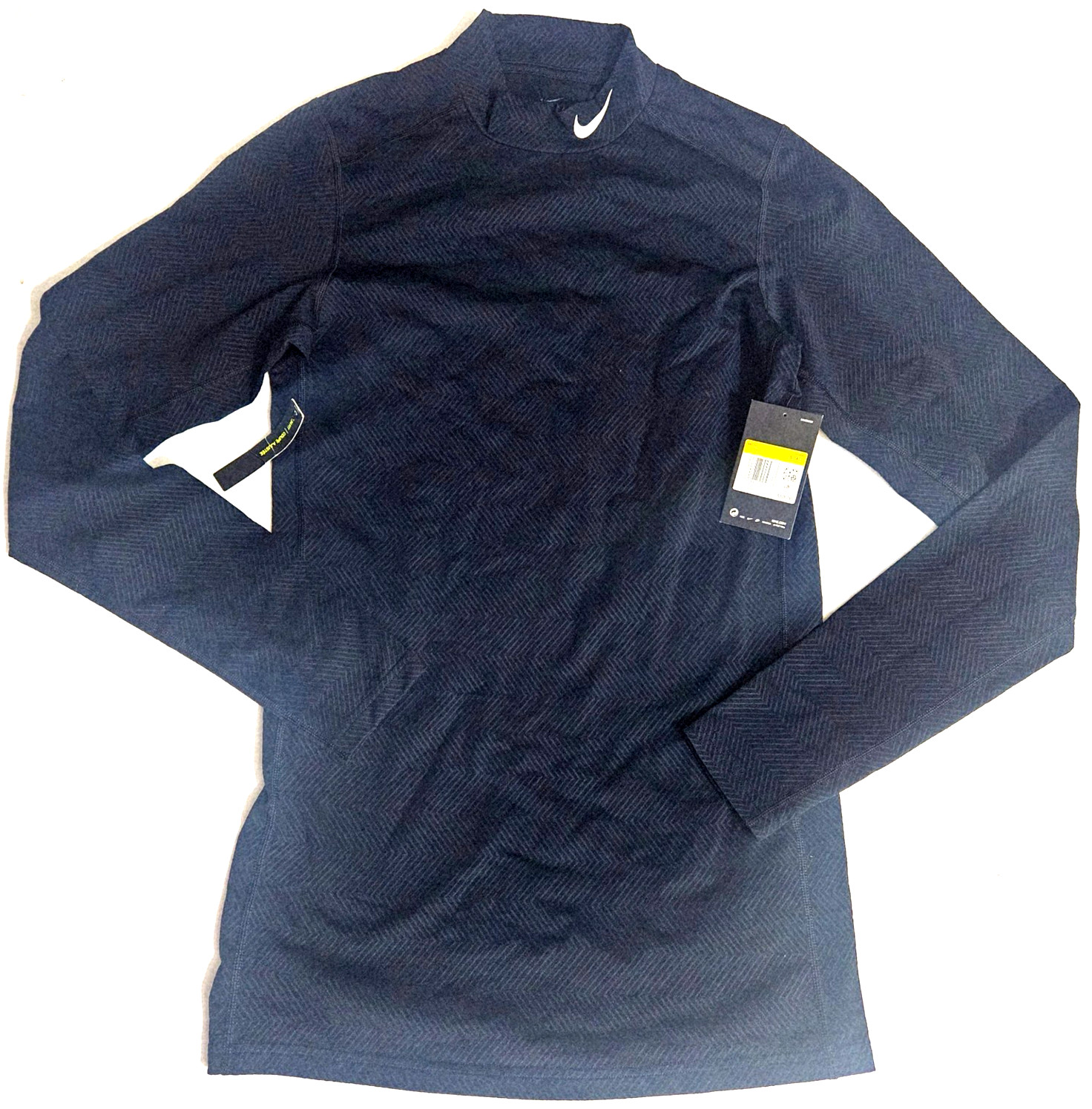 Nike Mens Mock Neck Long Sleeve Thermal Compression Shirt Small Tall AJ6699-010 gallery