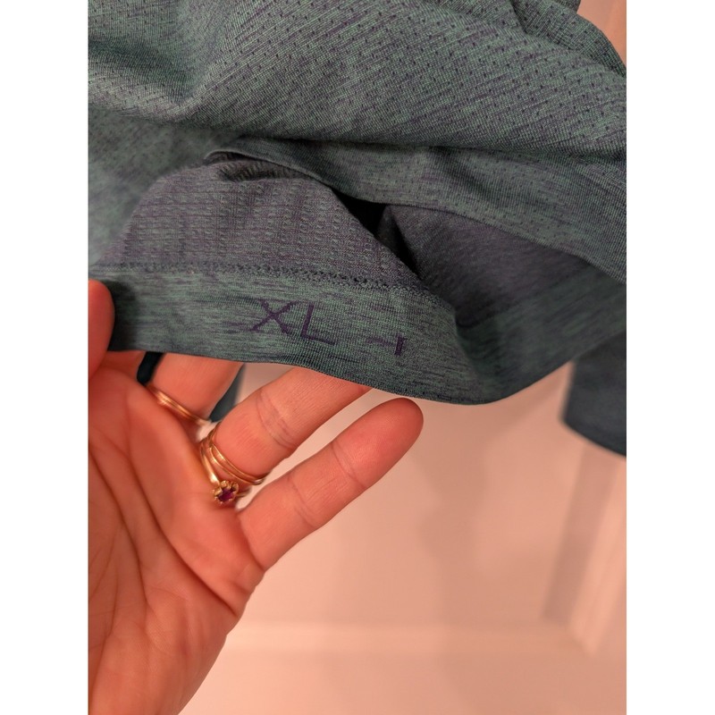 Lululemon Metal Vent Tech Long Sleeve Shirt Mens XL Heathered Teal Green Running gallery