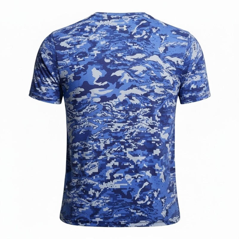 Under Armour Mens Short Sleeve XL Blue Camo T-Shirt V1 gallery