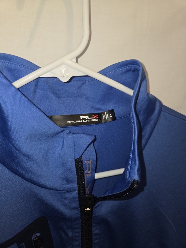 RLX Ralph Lauren Performance Men’s Blue Long Sleeve Alabama Golf Shirt Size L gallery