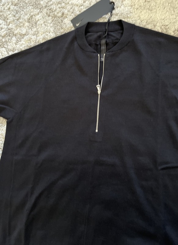 $450 Nike Every Stitch Considered ESC Half-Z Wool/ Silk Shirt DR5410-010 Italy M gallery