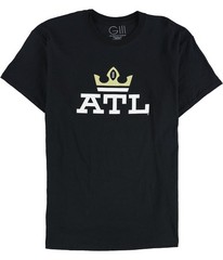 G-III Sports Mens ATL Graphic T-Shirt, black, L
