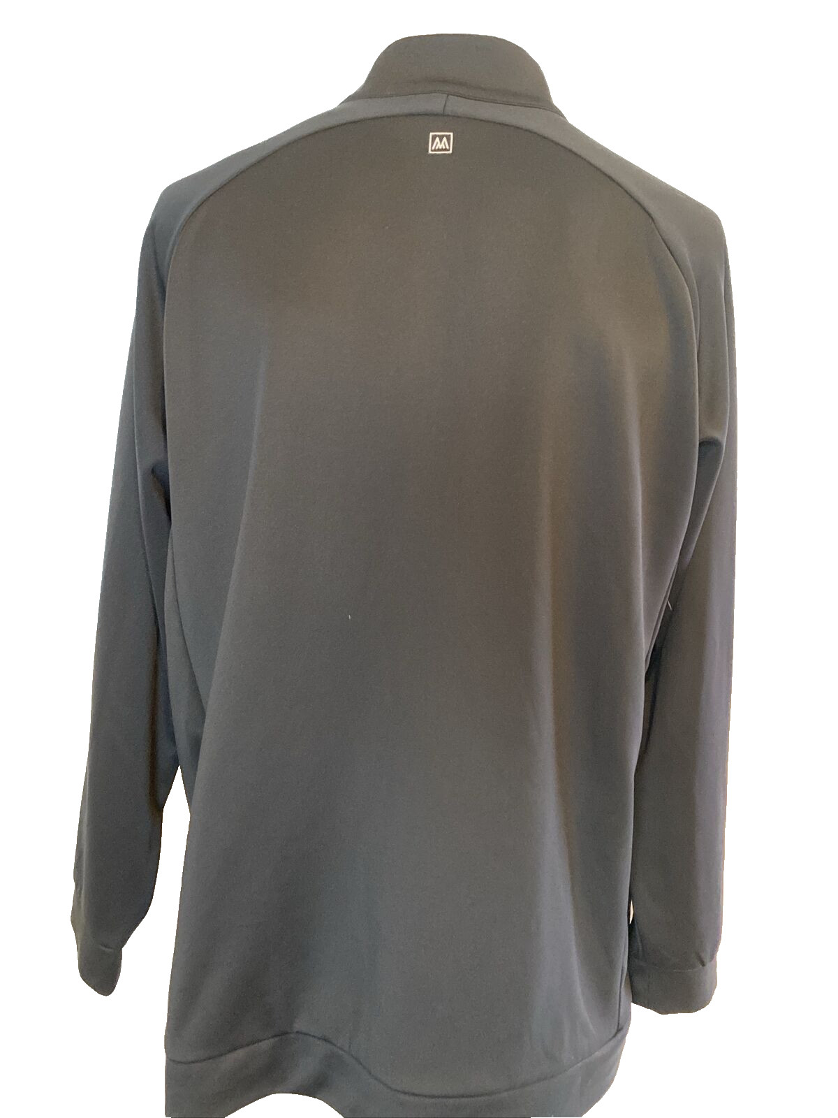 Mizzen + Main Black Long Sleeve Stand Up Collar Athletic Top 1/4 Zip Sz XL Trim gallery