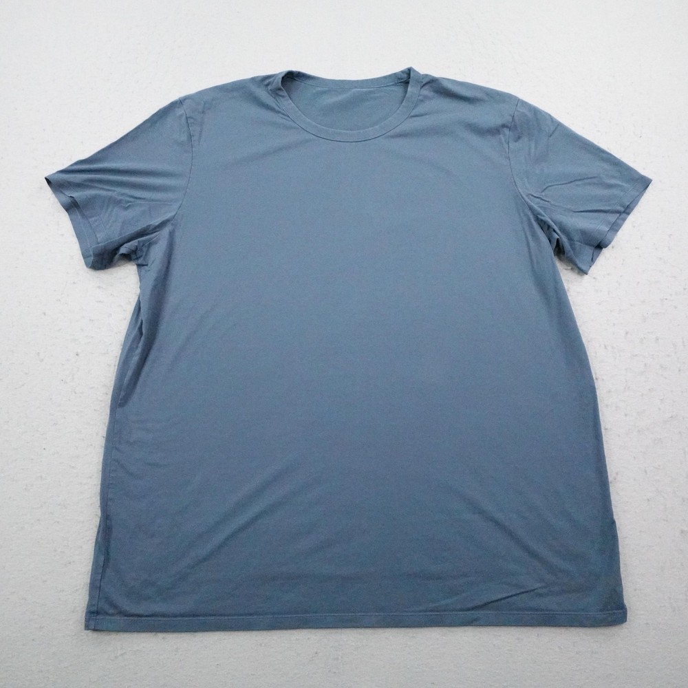 Lululemon Shirt Mens XL Blue Evolution Performance Athletic Workout Gym Yoga
