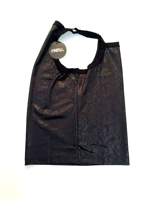Andrew Christian - Size M Slim Cut Poly Blend Snake Skin Design Tank Top - Black gallery