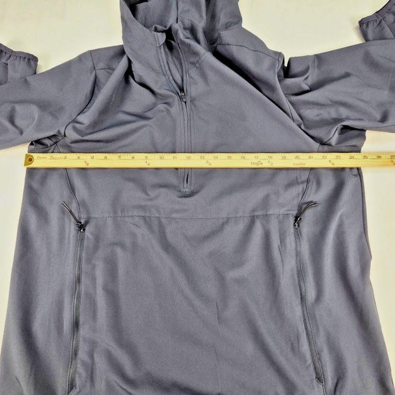 Swiss Tech Anorak Pullover Men's XL Gray 1/4 Zip Hooded Lightweight Jacket gallery