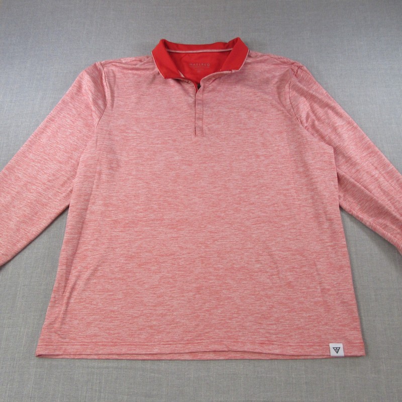 Maelreg Performance Pullover 1/4 Zip Mens 2XL Red Athletic Golf Shirt gallery