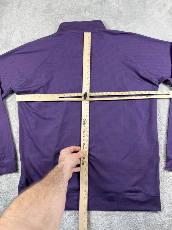 Holderness & Bourne Pullover Mens Large Purple DryLuxe 1/4 Zip Golf Performance gallery