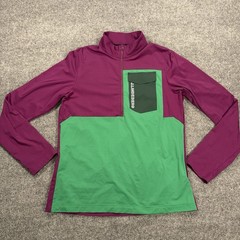 J. Lindeberg Methis Mid Layer Gioxinia 1/2 Zip Men L Purple Green Colorblock