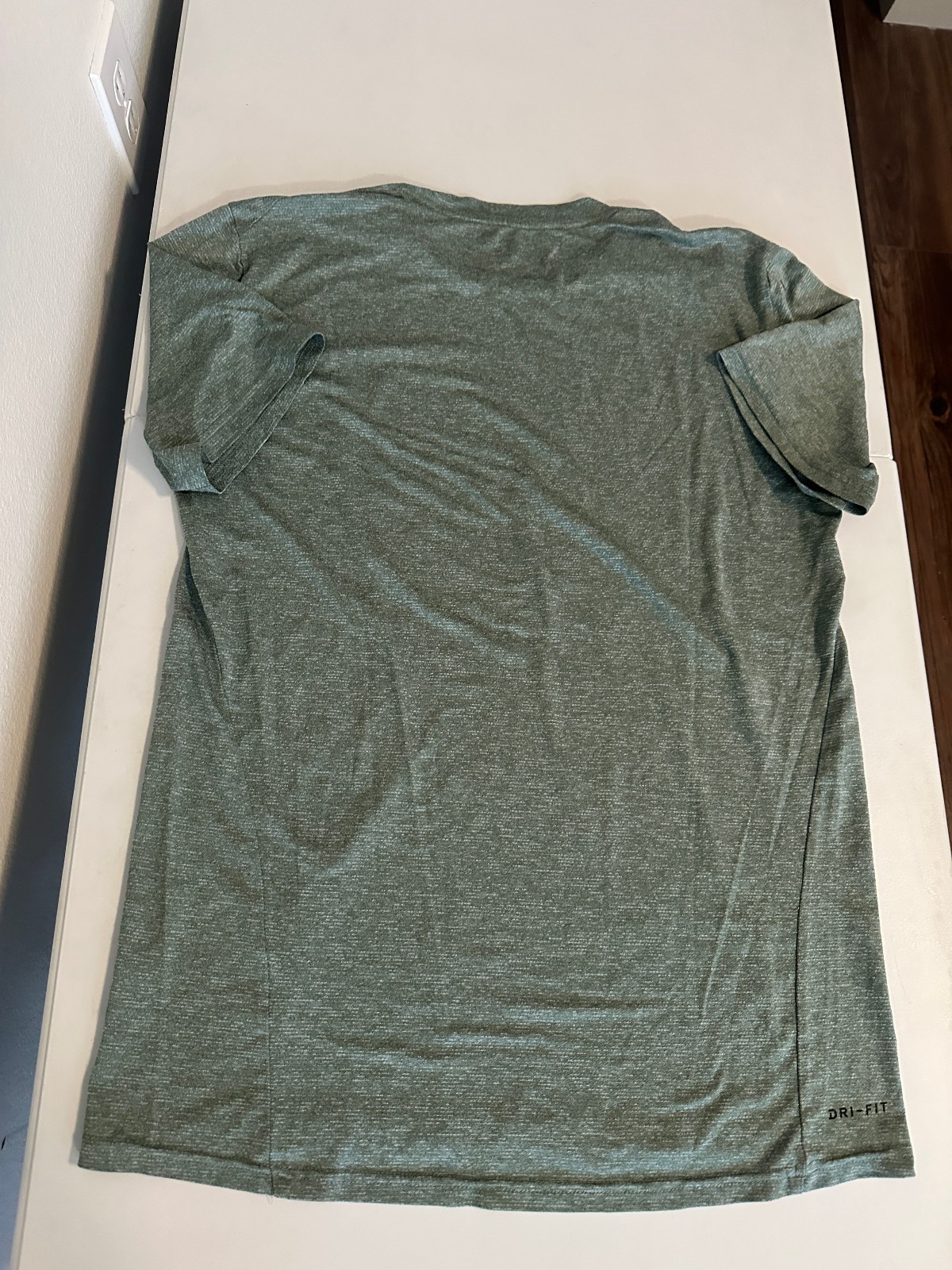 Nike Dri-FIT Running Shirt Men's Medium Green Heather Short Sleeve Performance T gallery