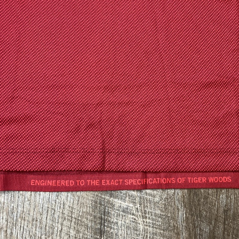 Nike Golf Tiger Woods ADV Style Polo DA2995 687 Sunday Red Black Sz M Rare! gallery