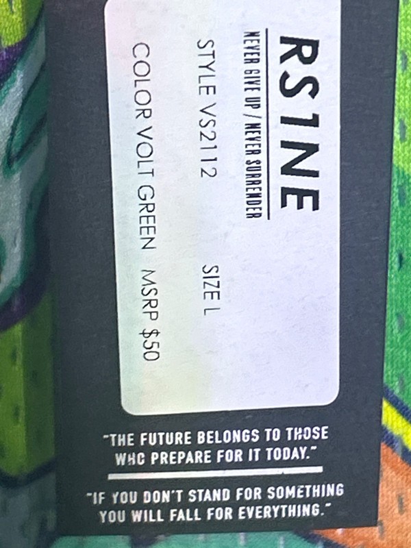 RS1NE basketball tank top size large new with tags night, terra graffiti all ove gallery